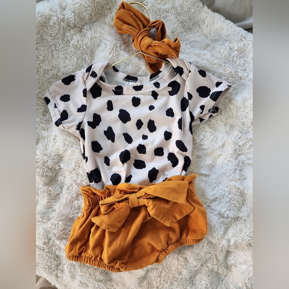 Etsy Seller Matching Bow, Onesie and Shirt Set. So Cute on!! 6-9month